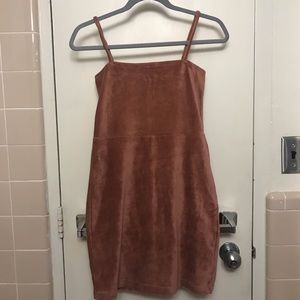 Forever 21 velvet blush mini dress